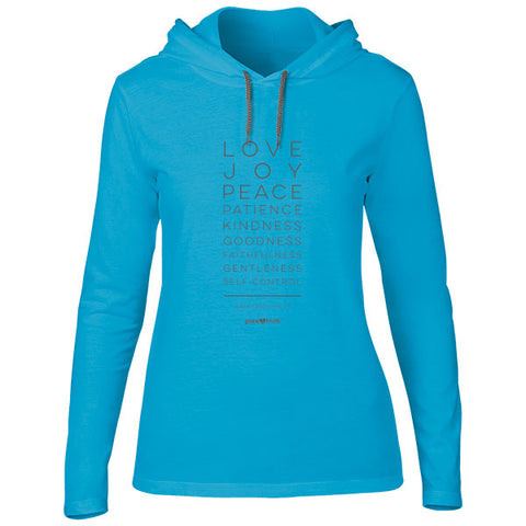 grace & truth Fruit Of The Spirit Hooded T-shirt