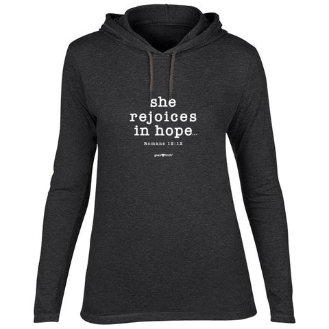 grace & truth She Rejoices Hooded T-shirt