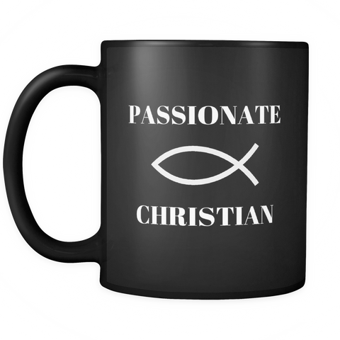 Passionate Christian Mug-Black